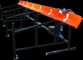 Tilting unit for cut double wall pipe