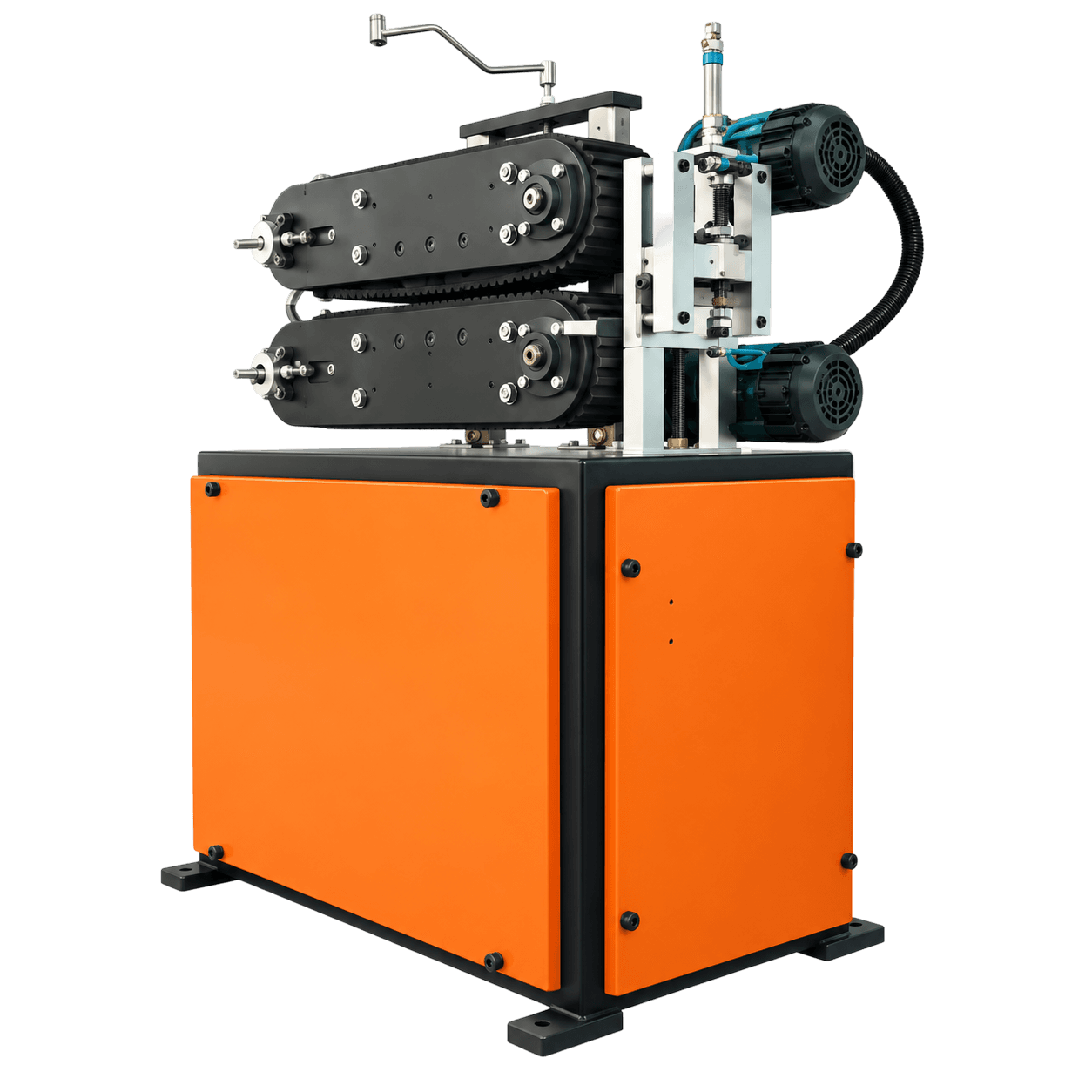 Pipe puller with endless rubber belt